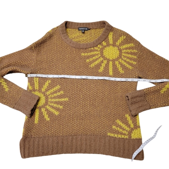 Toad & CO - Cotati Dolman Sweater Wool Cappuccino Boucle Sunshine Print Size XS - Picture 9 of 13